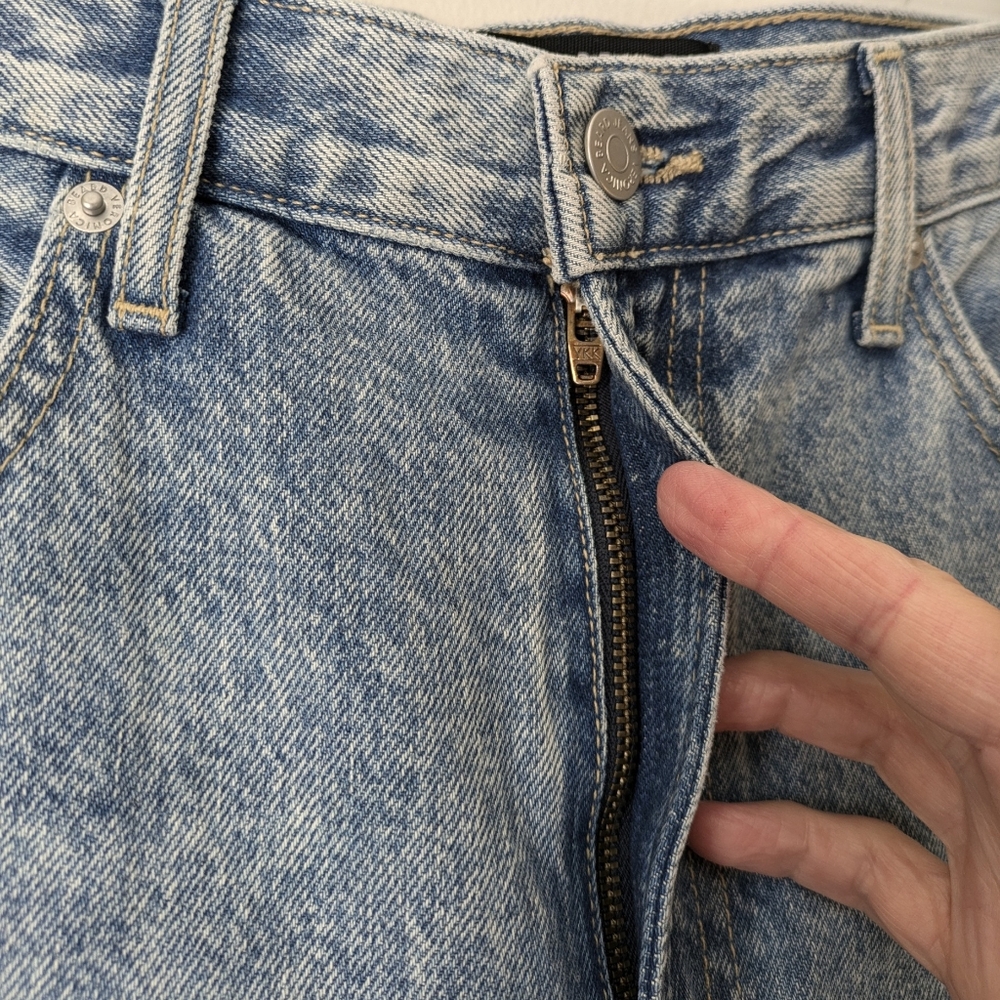 Veronica Beard Carly Kick Flare Jeans 100% Cotton Pebble Stone Blue 14/32 NWT - Picture 13 of 17